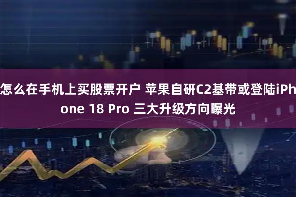 怎么在手机上买股票开户 苹果自研C2基带或登陆iPhone 18 Pro 三大升级方向曝光